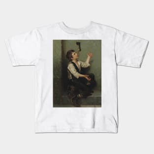 The Juggler by John George Brown Kids T-Shirt